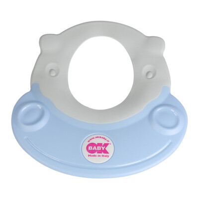 

Italian imports OKBABY baby shampoo shower cap baby waterproof head ring childrens shampoo cap rubber elastic adjustment pearl blue