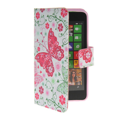 

MOONCASE Pattern Style Leather Side Flip Wallet Card Slot Pouch Stand Shell Back Case Cover For Nokia Lumia 630