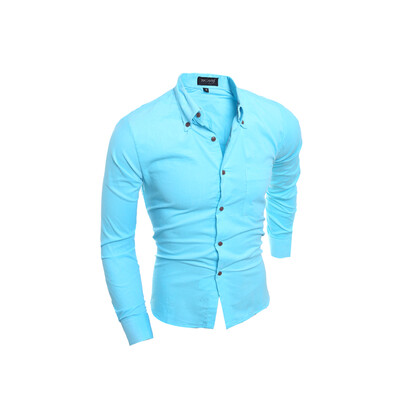 

Zogaa New Men Shirt Corduroy