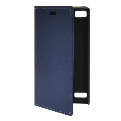 

MOONCASE Slim Leather Flip Wallet Card Pouch with Kickstand Shell Back ЧЕХОЛ ДЛЯ BlackBerry BB Z3 Blue