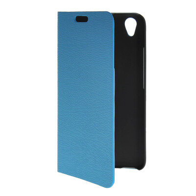 

MOONCASE Slim Leather Side Flip Wallet Card Slot Pouch with Kickstand Shell Back Case Cover for Huawei Honor 4 Play Blue