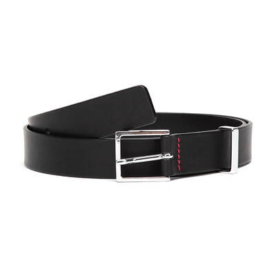 

HUGO BOSS Hugo Boss luxury goods 18 autumn&winter new mens black leather pin buckle belt belt 50389946 001 105cm