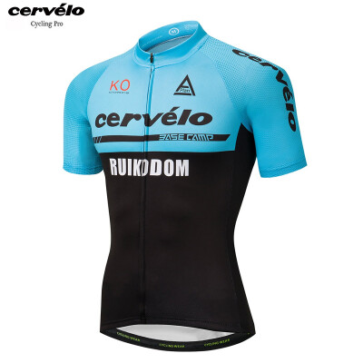 

UCI World Tour 2018 pro team Cervelo summer breathable short sleeve cycling jersey mtb bike clothing bicycle top shirt