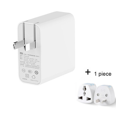 

For Original Xiaomi Mi USB-C Charger 65w Output Rate Socket Power adapter Type-C Port USB PD 20 Quick Charge QC 30 Type C