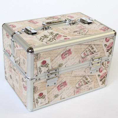 

Aluminum frame travel suitcase cosmetic professional beauty case jewelry box women bag Multi layer manicure toolbox luggage bags