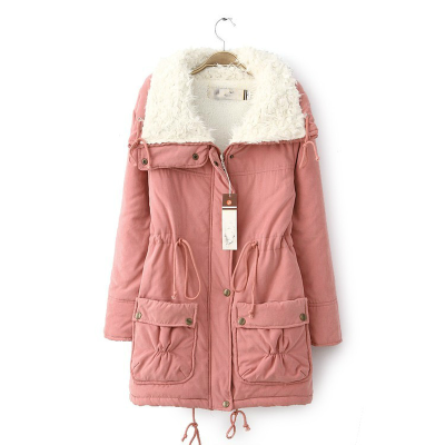 

High Quality Warm Korea Style Tooling Coat Thick Cashmere Padded Cotton Coat Jacket Women Parkas for Winter