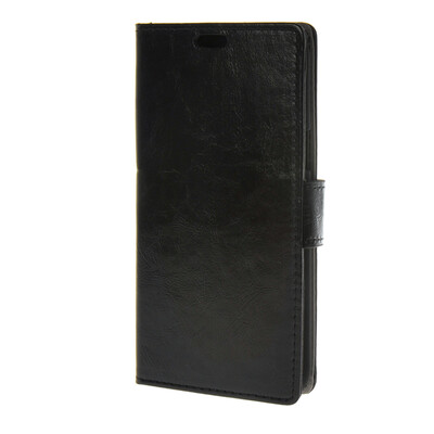 

MOONCASE Smooth PU Leather Flip Wallet Card Slot Bracket Back Case Cover for Samsung Galaxy J7 Black