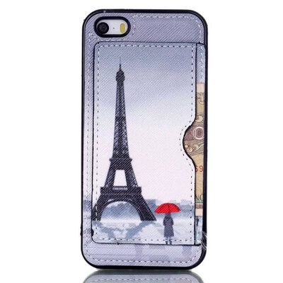 

мити оптовой цены красочные картины пу кожаный чехол для iPhone 5S Apple iPhone 5 в случае phone5s карты стоят телефон Shell
