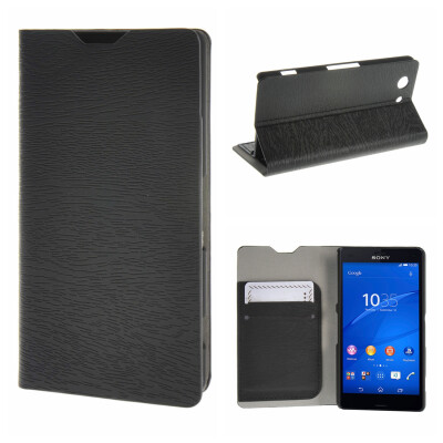 

MOONCASE for Sony Xperia Z3 Compact ( Z3 Mini ) Case Flip Leather Wallet Card Holder Bracket Back Pouch Case Cover Black