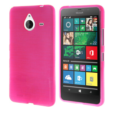 

MOONCASE Durable Colors Soft Silicone Gel TPU Flexible Shell Protective Case Cover for Microsoft Lumia 640  Hot pink