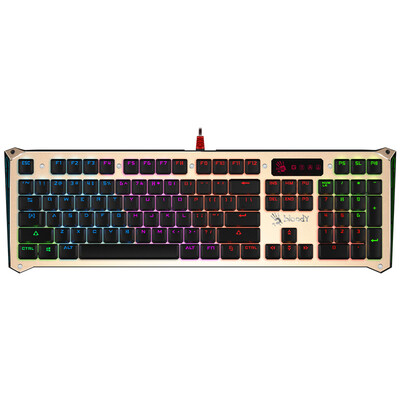 

Shuangfeiyan A4TECH B940 blood hand ghost resurrection light axis RGB color diffuse mechanical keyboard esports mechanical keyboard game keyboard