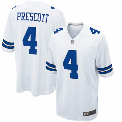

Mens Dallas Cowboys Dak Prescott Nike White Game Jersey