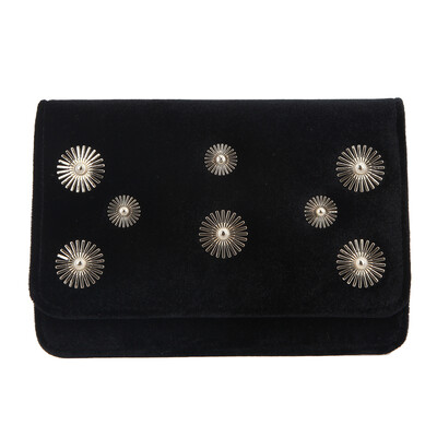 

Fawziya Velvet Evening Bags And Clutches For Women Metal Flower Party Purse