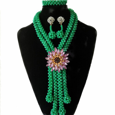 

Hot Yellow Jewelry Set for Women African Beads Jewelry Set Wedding Jewellery Set Bridal Jewelry Necklace&Earrings Bracelet