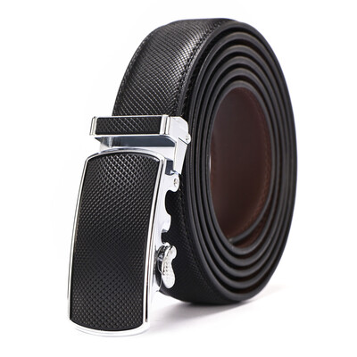 

XHtang Mens Belt Autolock Honorable Leather Ratchet Belt Automatic Buckle Belt Strap Suit Belt Jeans Gift