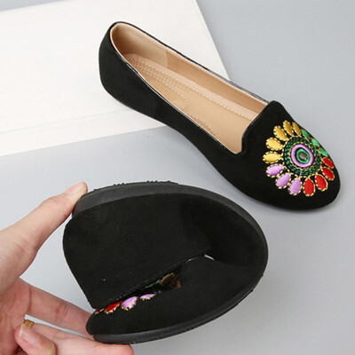 

Embroider flat shoes woman causal women flats
