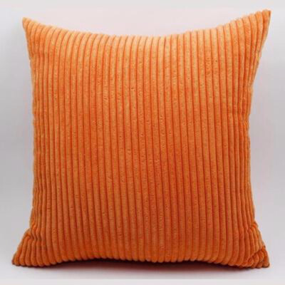 

Cntomlv hot sale Candy Color Strips Corduroy Cushion Cover Car Sofa Pillow Case with Zipper Multi Sizes