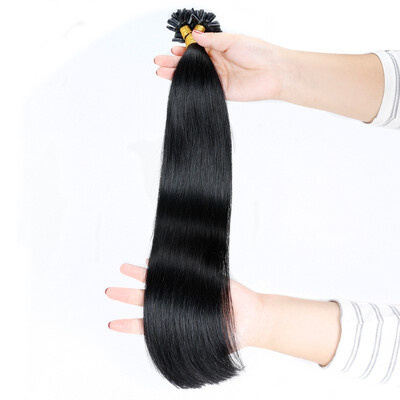 

BHF HAIR Fusion hair extensions Human Remy Hair Black Brown Platinum Blonde Straight Keratin Nail U-tip 1gs 20g pack