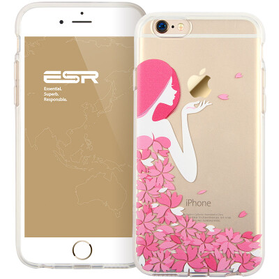 

(ESR) iPhone6 ​​/ 6s phone case / protective cover 4.7 inch Apple 6S mobile phone sets silicone transparent anti-drop soft shells what series petals goddess