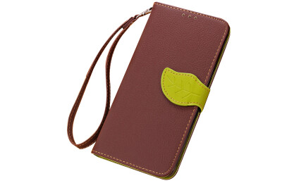 

MOONCASE [Leaves Magnetic] Wrist Strap Flip PU Leather Wallet Card Pouch Bracket Stand Back Case Cover for XiaoMi Mi Note