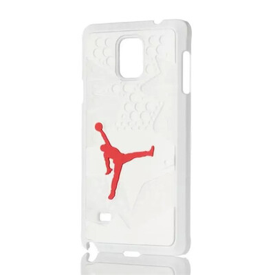 

мити новенький Air Jordan кроссовки 4 6 7 единственным пвх для Samsung Galaxy Note 4 резиновые покрытия n9100 иордании телефон дело 15 цветов