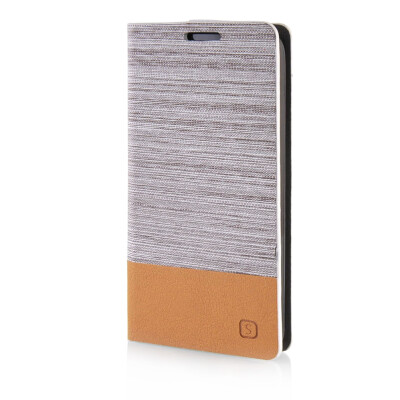 

MOONCASE Canvas Design Leather Side Flip Wallet Pouch Stand Shell Back ЧЕХОЛ ДЛЯ LG G2 Mini Light Brown