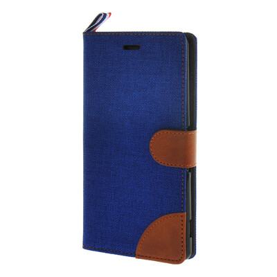 

MOONCASE Xperia Z3 , Leather Wallet Flip Card Holder Pouch Stand Back ЧЕХОЛ ДЛЯ Sony Xperia Z3 Dark blue