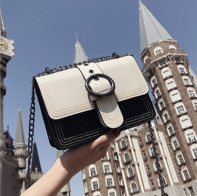 

2018 new Korean version of chic color organ bag fashion wild single shoulder slung small bag female