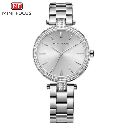 

MINI FOCUS Fashion Stainless Steel Strap Women Quartz Watch MF0039L