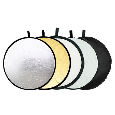 

Weather is good 60cm five-in-one reflector round file light board gold silver white soft plate black