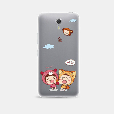 

MOONCASE Ультра-тонкий прозрачный ТПУ мультфильм футляр для Lenovo ZUK Z1