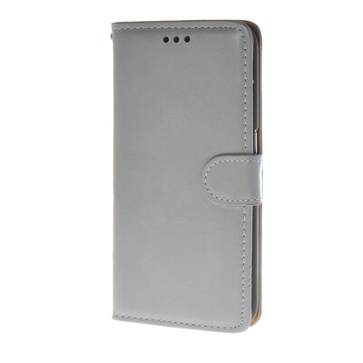 

MOONCASE Glossy Leather Side Flip Wallet Card Holder Stand Pouch ЧЕХОЛ ДЛЯ Samsung Galaxy S6 Grey