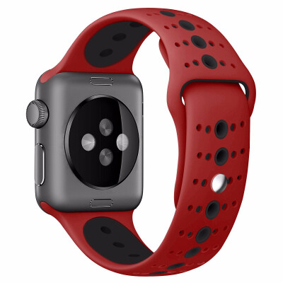 

Soft Silicone Replacement Sport Band For Apple Watch Series 123 42mm 38mm Wrist Bracelet Strap for iWatch Sportsbands