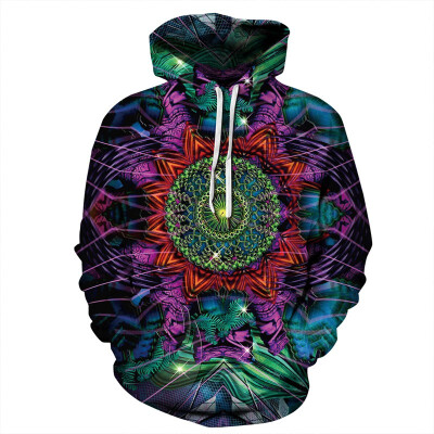 

QYDM-351 Mens Hoodie 3D Printed Women Pullover Sweater