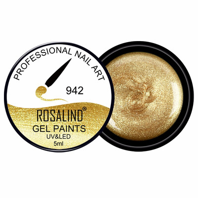

ROSALIND Gel Varnish 5ml 61Pure Colors UV Gel Manicure DIY Nail Art Gel Polish Design Nail Painting Color gel lacquer881-942