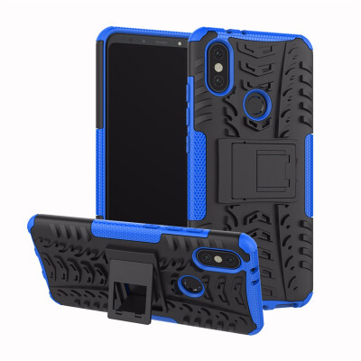 

Goowiiz Phone Case For Xiaomi Mi Note 26XA2 Armor Tire Texture Rugged Protection PCTPU Silicone