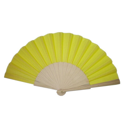 

UpperX Yellow Wooden Hand Fan