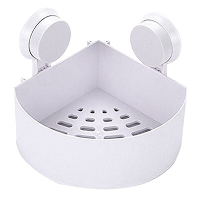 

UpperX Bath corner shelf shelves with suction cup white