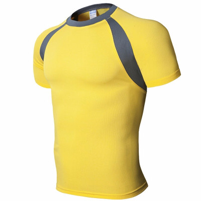 

2018 Summer Mens Short Sleeved 8 Color T-shirt Repair Sports Speed Dry Clothes Bicycle Riding Clothes SzieXS