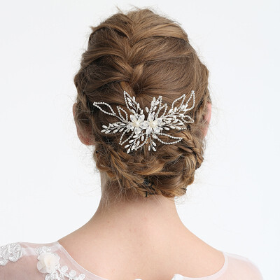 

Gorgeous Handmade Silver Crystal Hair Comb For Women Wedding Prom Bridal Headpiece Hair Accessories Jewelry
