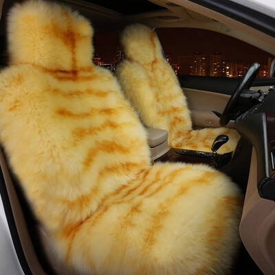 

KAWOSEN 2 PCS 100 Australian Pure Natural Fur Seat Cover Sheepskin Winter Car Seat CoverWool Seat Warm Car Seat Covers LWSC02