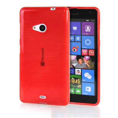 

MOONCASE Candy colors Soft Flexible Silicone Gel TPU Skin Shell Back ЧЕХОЛ ДЛЯ Microsoft Lumia 535 Red