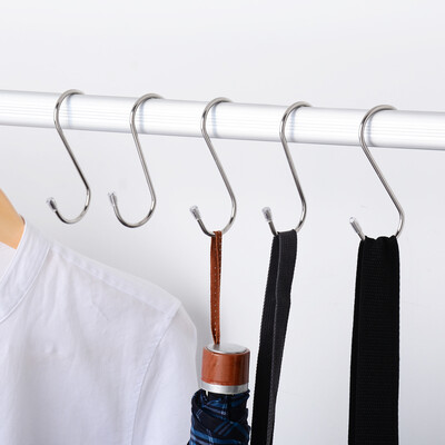 

Maybelline medium -type hook stainless steel multi-function two-way hook 5 Pack load-bearing strong portable
