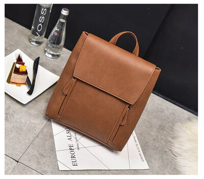 

2017 New Female PU Leather Backpack Simple Bag for Teenage Girls Travel Leisure Travel Fashion College Schoolbag Women Bag