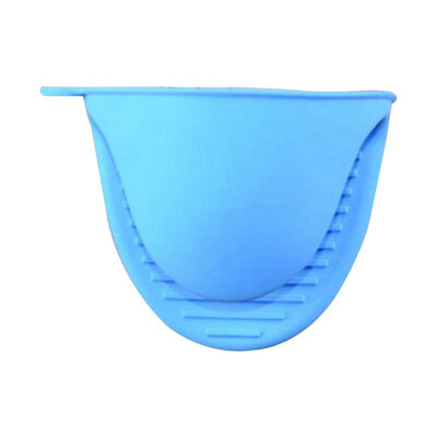 

UpperX Home Silicone Gloves Dish Kitchen Microwave Oven Anti Heat Hands Protector Blue