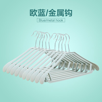 

hanger wide shoulder seamless drying rack non-slip hanger dry&wet plastic drying rack adult children non-slip clothes support thickening European pink