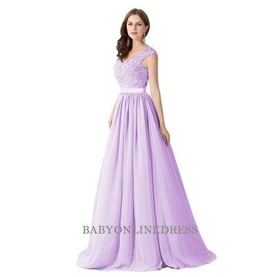 

Long Chiffon Bridesmaid Dres Illusion Back Plus Size A-Line Sleeveless Wedding Bridesmaid Dresses