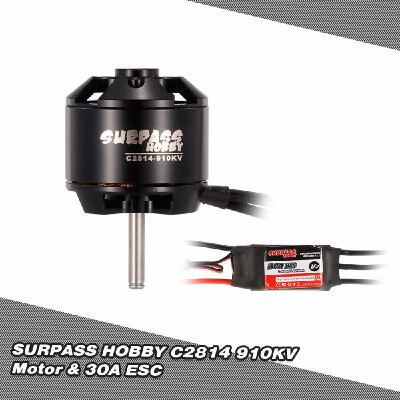 

SURPASS HOBBY 2208 1350KV 14 Poles Brushless Motor 20A ESC 2-4S for RC Airplane Fixed-wing Glider Warbirds