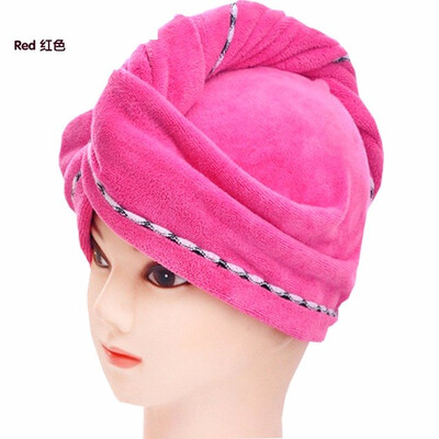 

Cntomlv women bathroom super absorbent quictk-drying microfiber Bath towel hair dry cap salon towel 2363cm