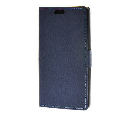 

MOONCASE Leather Side Flip Wallet Card Holder Stand Shell Pouch ЧЕХОЛ ДЛЯ LG G4 Blue